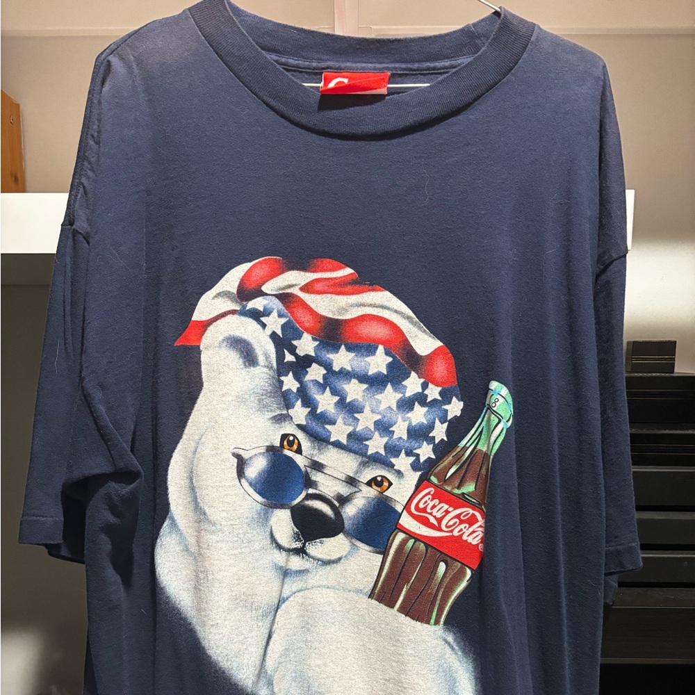 Vintage Coca Cola Bear Tee size XL